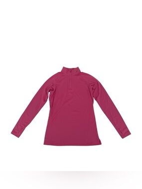 Nike Pro Combat Pink Dri-FIT Fitted Long Sleeve 1/4 Zip Top Size Large Women’s